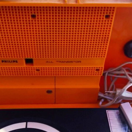 Philips 22GF210 vintage φορητό πικάπ μεταχειρισμένο, Space Age 1970s