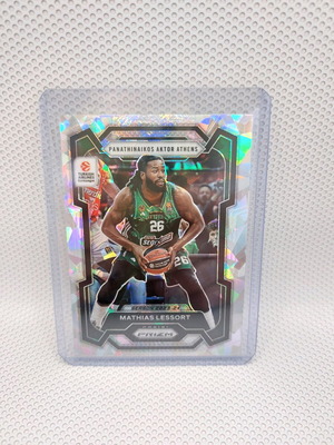 Κάρτα Matthias Lessort Cracked Ice 2023-24 Euroleague Prizm σαν καινούργιο