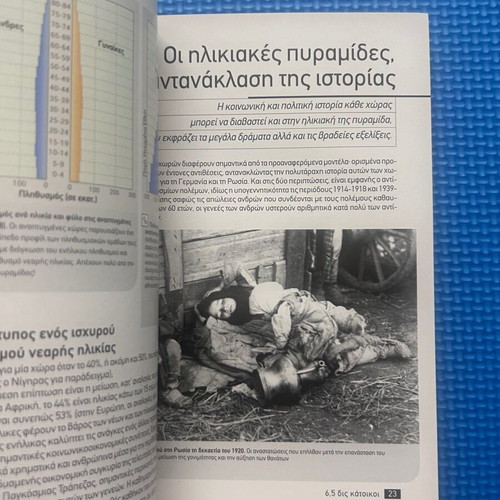 Larousse The Population of the Planet book like new, Greek