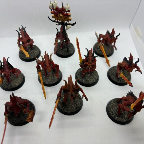 Warhammer Daemons of Khorne Bloodletters Squad like new