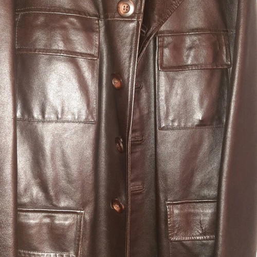 Leather jacket Alan Gordon size L-XL like new, brown
