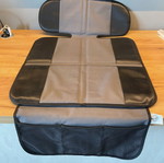 Car seat protector used with 3 pockets