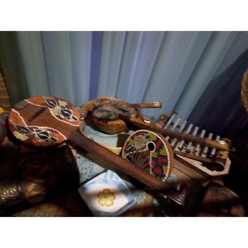 Maracas and other ethnic musical instruments used