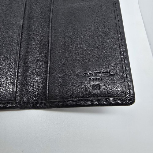 Lancel leather key holder used, black