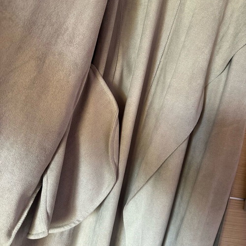 Women's gray suede trench coat with belt like new