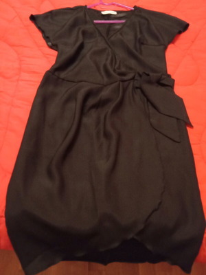 Black wrap dress Giorgio Ajutanti new, size small