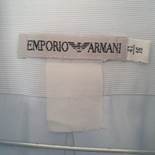 Emporio Armani light blue men's shirt like new, size L
