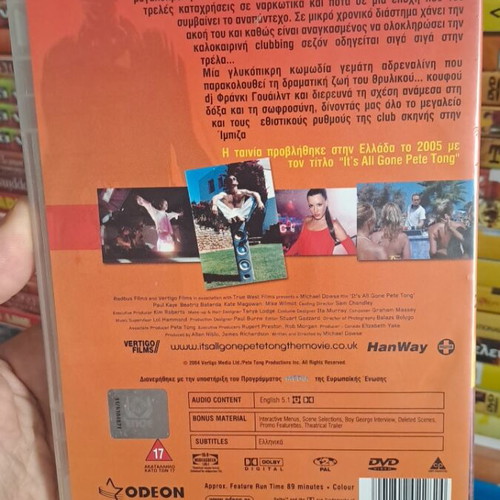 It's All Gone Pete Tong DVD used, adventure social drama with subtitles