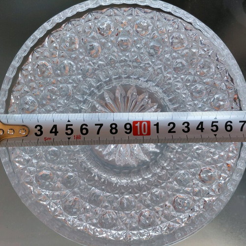 Vintage crystal dessert plates set of 5 like new