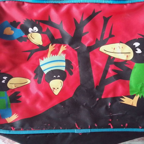 Children's handbag with birds used