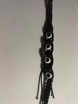 Handmade eye bracelet new, black and white