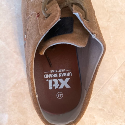 Xti Urban Brand Suede Smart Casual Shoes Size 44 New Camel Tan