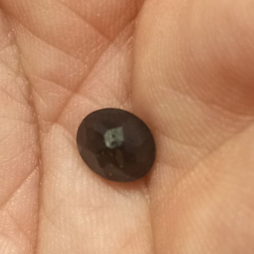Oval Green Tourmaline Mineral 2.19 ct unhealed