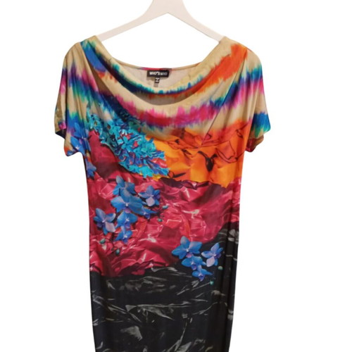 Who*s Who dress like new, multicolor, satin viscose