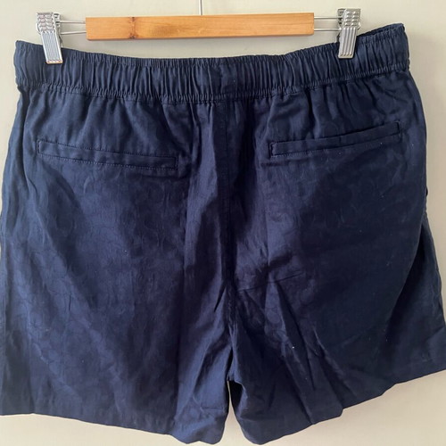 Coach Jacquard Woven Shorts Navy Men Size L New