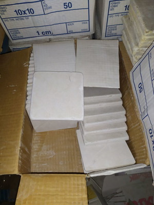 Reclaimed marble tiles 10x10 cm for indoor and outdoor use