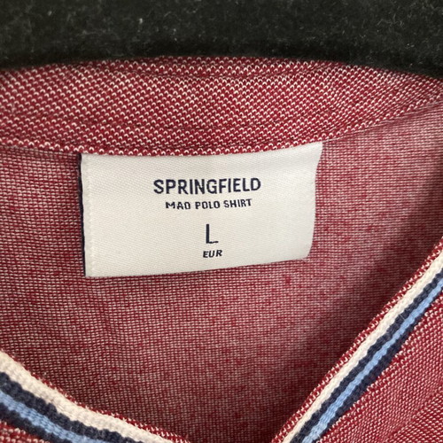 Springfield short sleeve shirt large red like new