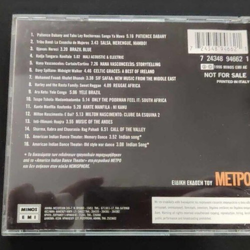 Hemisphere No More Metro 9 CD like new, blues