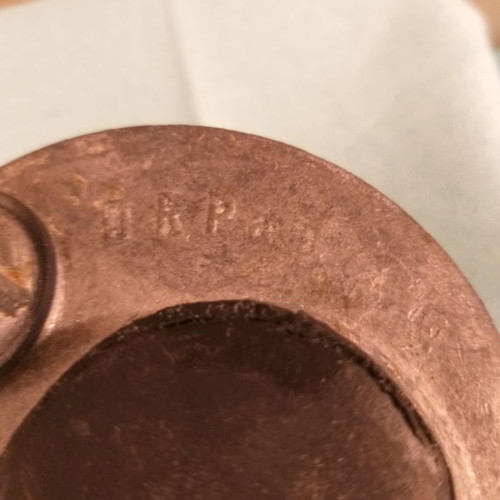 Prewar German oil can used, cast iron