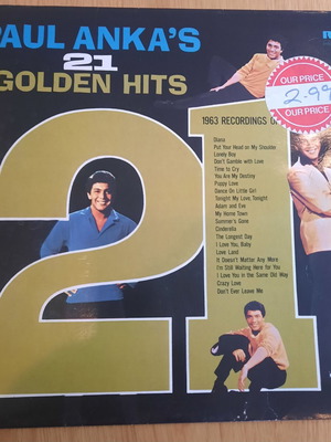 Paul Anka 21 Golden Hits βινύλιο μεταχειρισμένο, pop