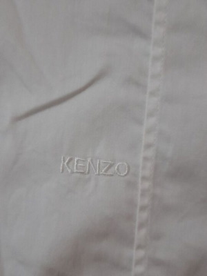 Ανδρικό πουκάμισο Kenzo Paris, μακρυμάνικο, λευκό, βαμβακερό, μέγεθος M