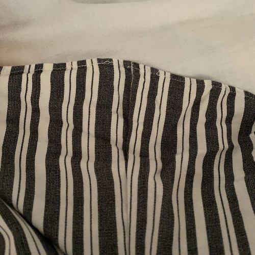 Pull & Bear high-waisted striped culottes, black and white
