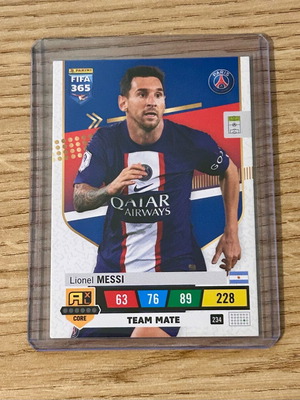 Κάρτα Lionel Messi Paris Saint-Germain Panini FIFA 365 Adrenalyn XL μεταχειρισμένη
