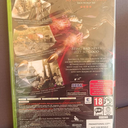 Bayonetta Xbox 360 new Promo Edition
