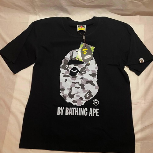 BAPE Ape Head Camo T-Shirt new, size M, black and grey