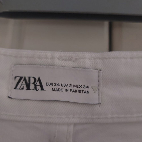 White Zara jeans size 34 like new