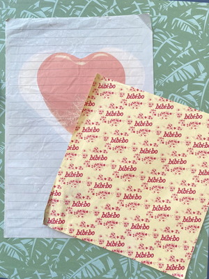 Two sheets used, good condition with minor wear