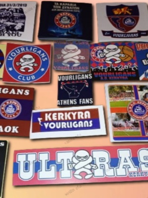 Kerkyra stickers like new, pack of 23 pieces