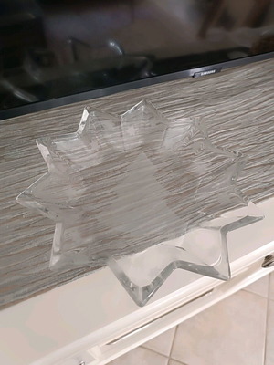 Christmas platter like new, 26.5cm, for melomakarona and kourabiedes