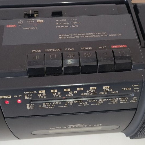 Sharp radio cassette player