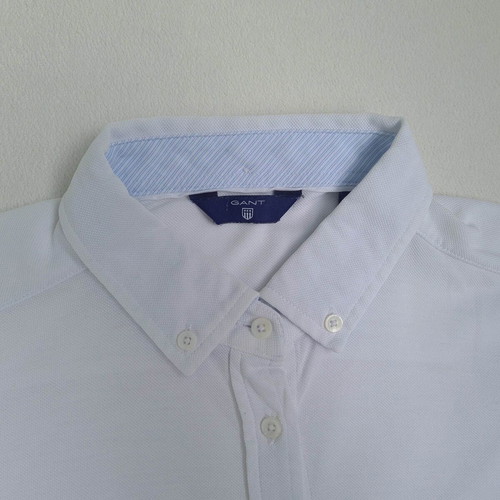 Gant women's shirt size L, long sleeve, 100% cotton, white