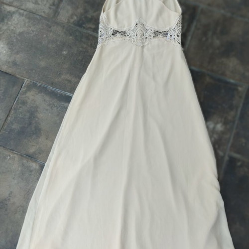 Jarlo London maxi dress beige like new, size M UK 12