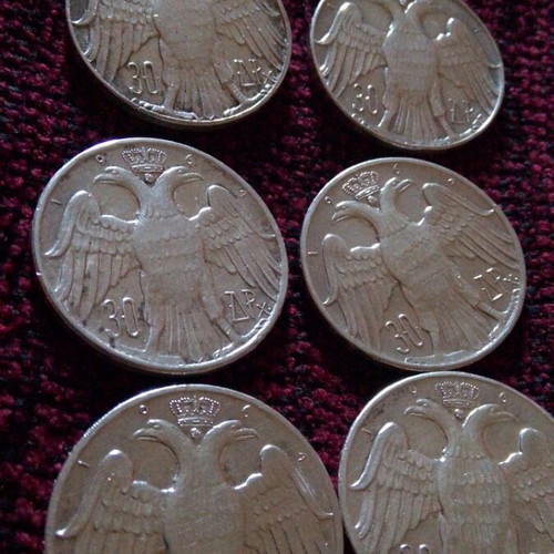 Silver coins like new, set of 6