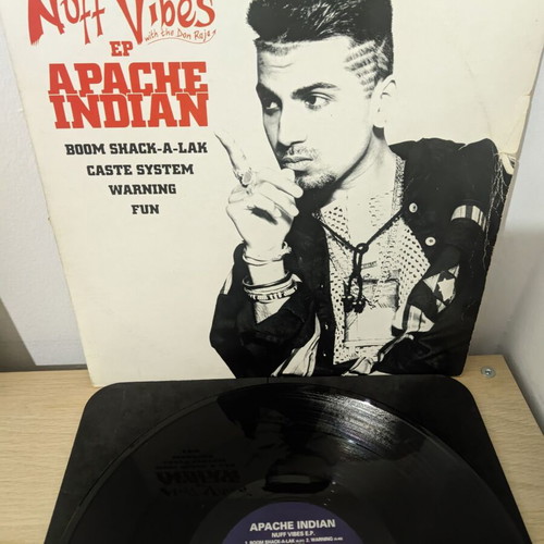 Apache Indian Nuff Vibes E.P. vinyl record used, hip-hop