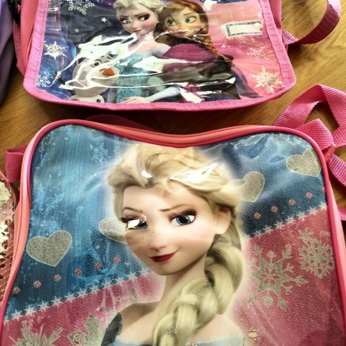 Children's bags and lunchboxes used, set