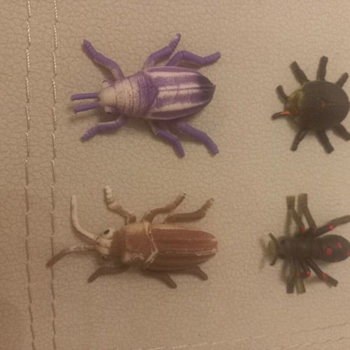 Soft Deagostini insect figures set of 4 used with book