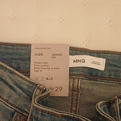 Mango men's slim fit jeans, blue