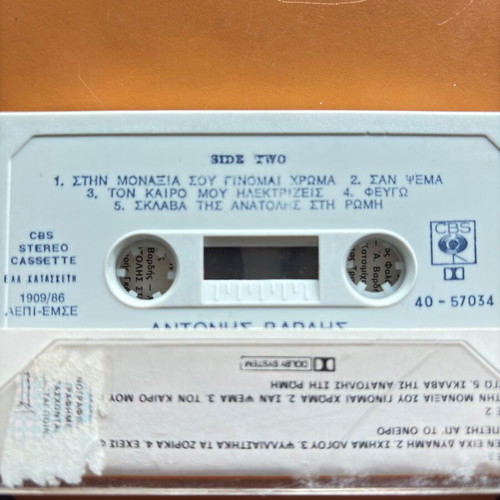 Antonis Vardis cassette used, Sygkatoikoi eimaste oloi stin trella, entechno