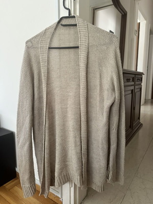 Knitted cardigan beige size S like new