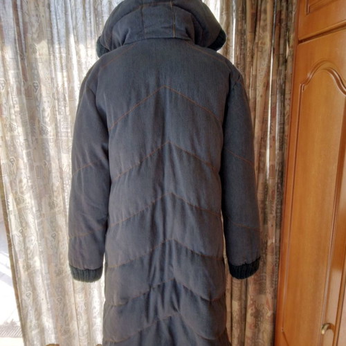 Denim coat used, blue, size M, vintage