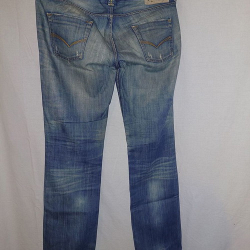 Staff women's stonewashed straight-leg jeans like new