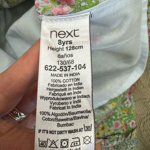 Next girls' summer dress multicolor new, ages 8-9