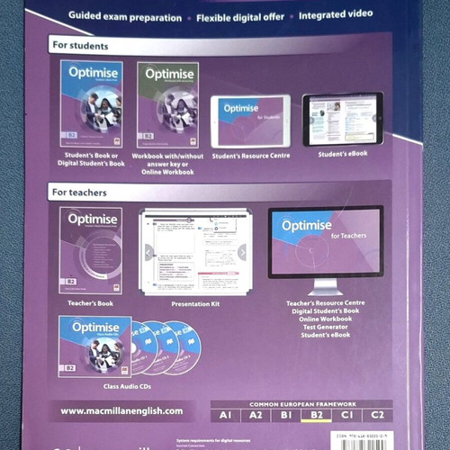 Optimise B2 Companion Student's Book new, English