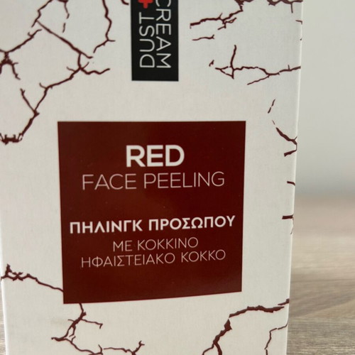 Dust and Cream face scrub new with red volcanic grain