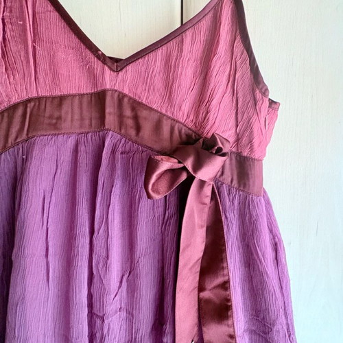 Vintage babydoll dress Miss Sixty used, ombre chiffon fabric, size M