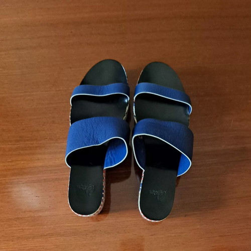 Castaner platform sandals size 37 like new, blue multicolor